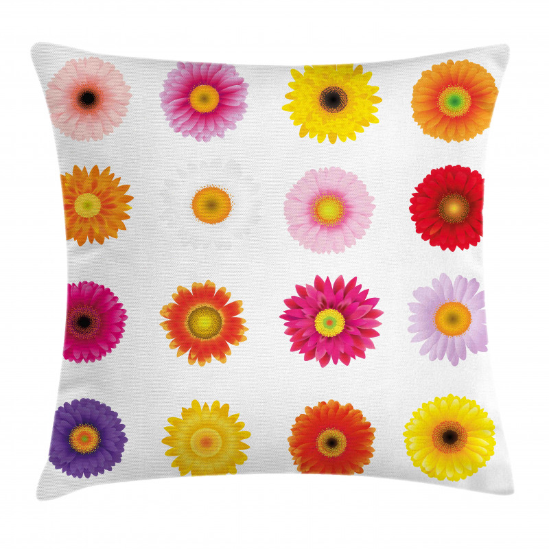 Colorful Petals Love Pillow Cover
