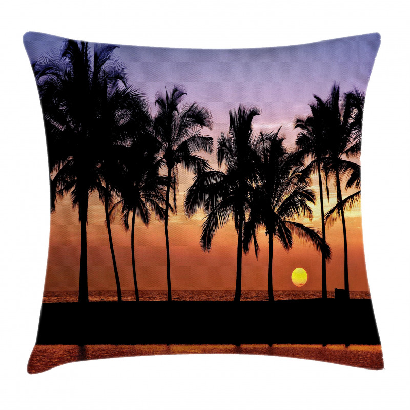 Sunset on Big Island Pillow Cover
