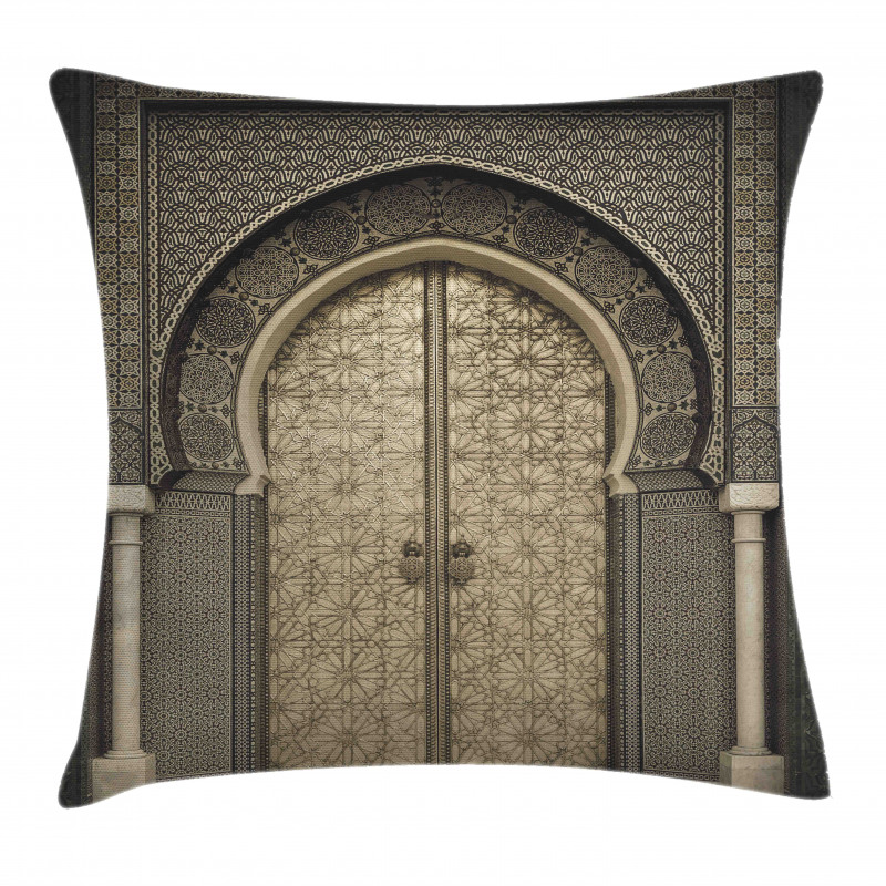 Aged Gate Geometric Pillow Cover