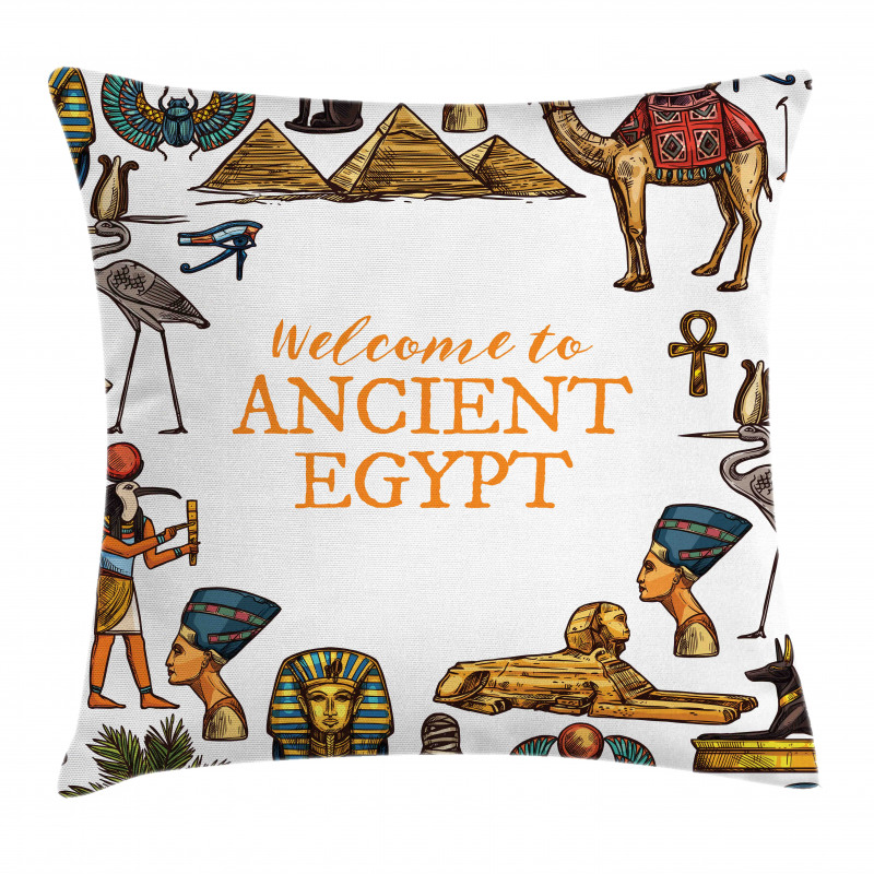 Welcome to Ancient Egypt Pillow Cover