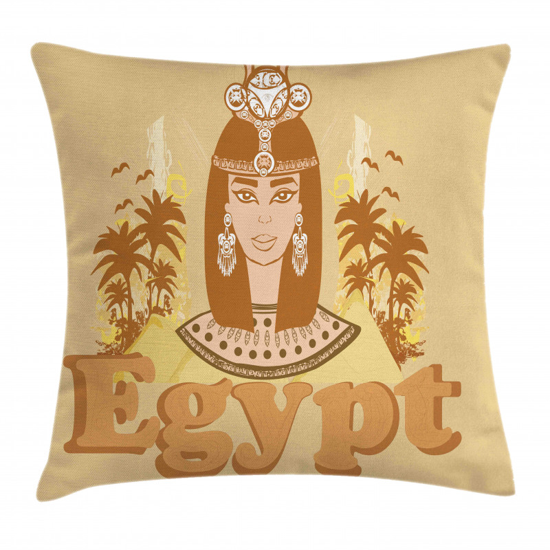 Egypt Queen Pillow Cover