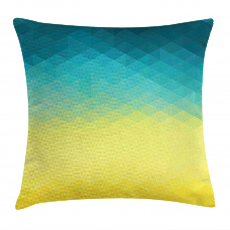 Polygonal Color Changes Pillow Cover