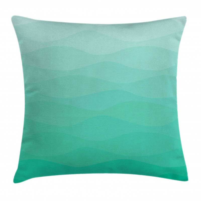 Tender Color Change Waves Art Pillow Cover