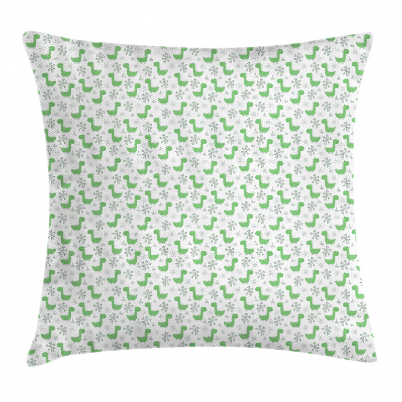 Adorably Dinosaur Cartoon Pillow Cover