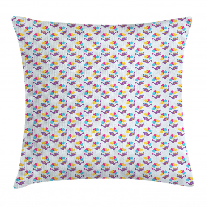 Funny Colorful Birthday Baby Pillow Cover