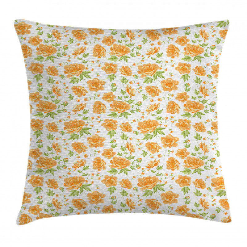 Floral Peony Bouquets Pillow Cover