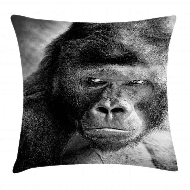 Ape Portrait Photography Pillow Cover