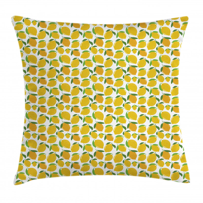 Energetic Colors Citrus Art Pillow Cover