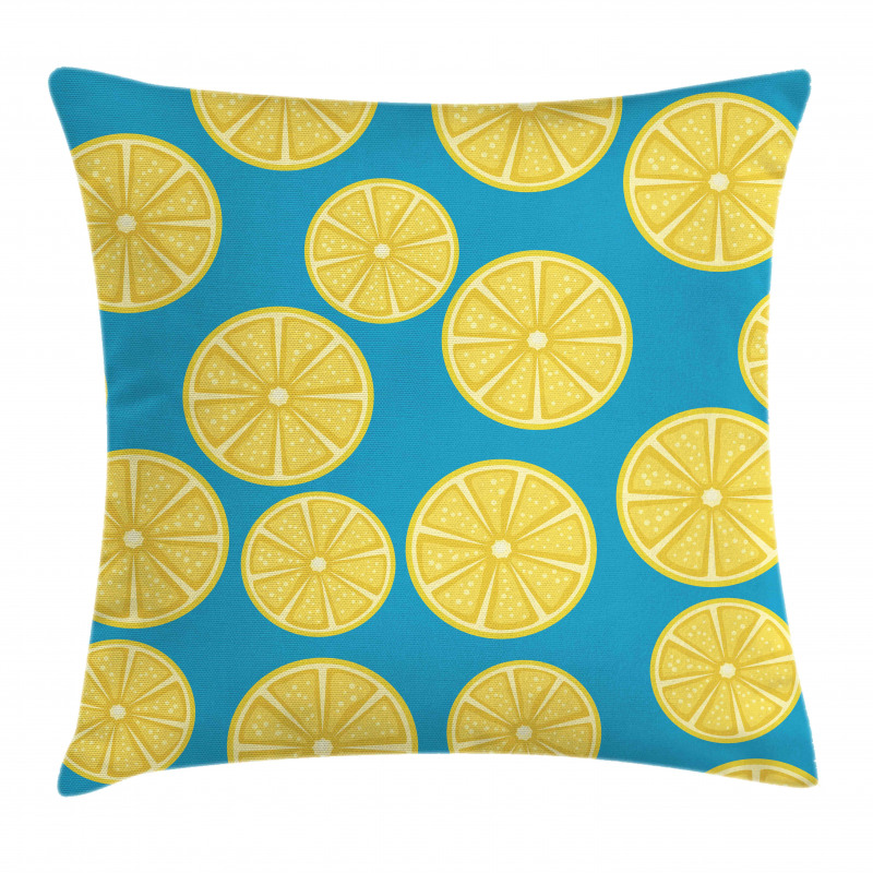 Vivid Citrus Slices Art Pillow Cover