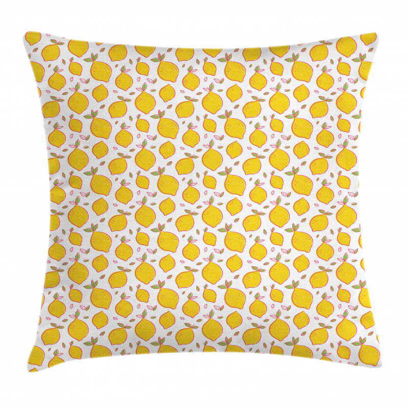 Energetic Vibrant Citrus Pillow Cover