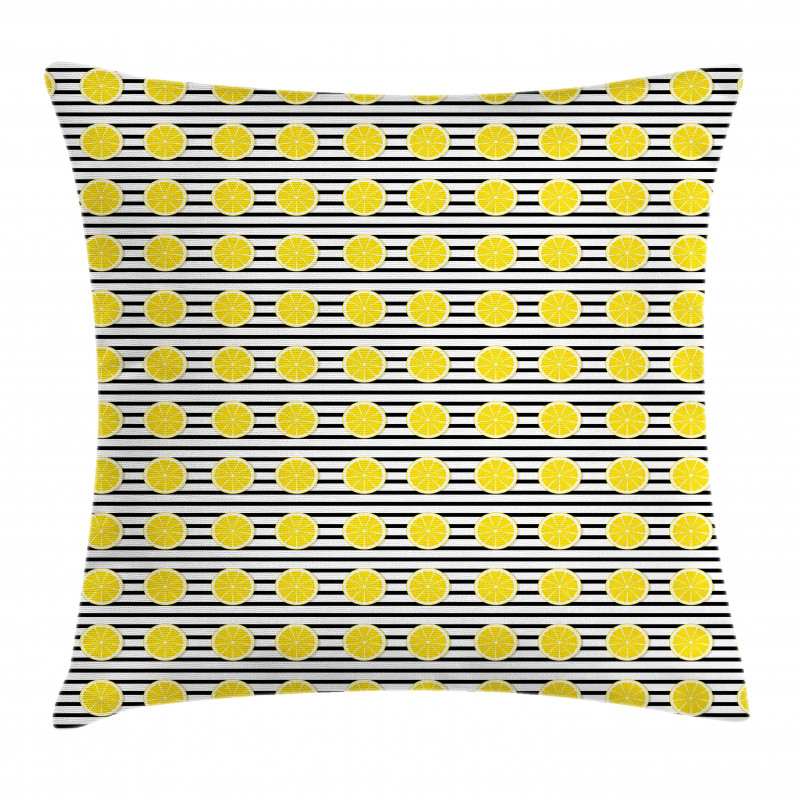 Citrus Fruits in Slices Art Pillow Cover