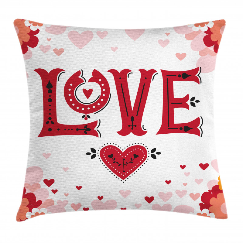 Love Pastel Flora Pillow Cover