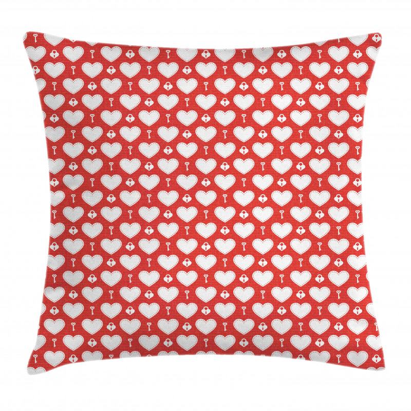 Key of the Heart Pillow Cover