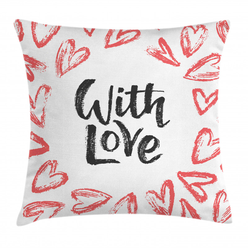 Love Hearts Pillow Cover