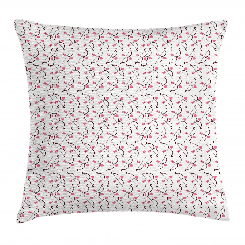 Love Arrows Motif Pillow Cover