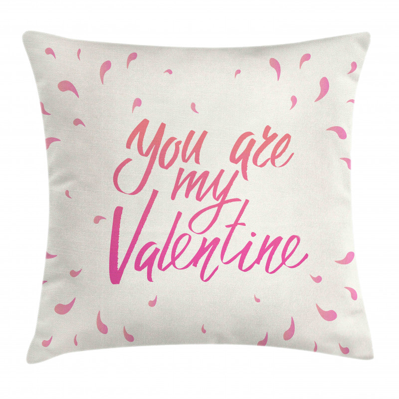 Romance Words Pillow Cover