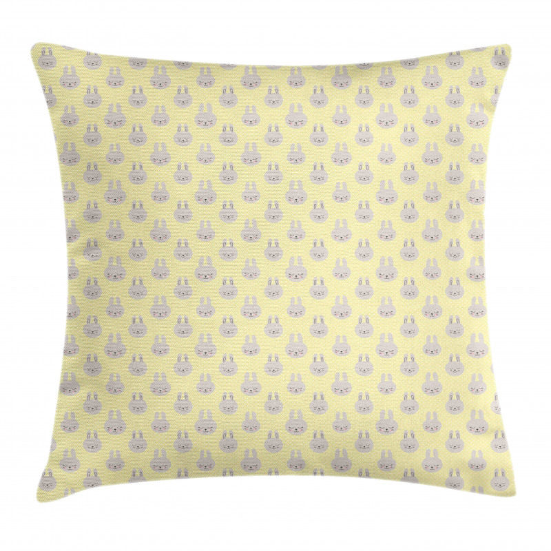 Bunny Faces Pillow Cover