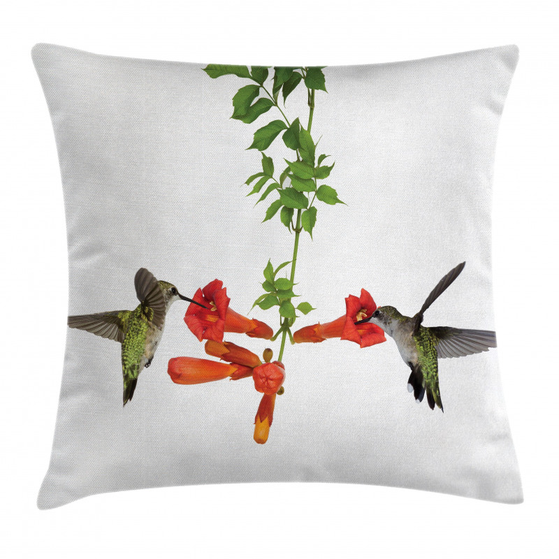 Hummingbird Nectar Sip Pillow Cover