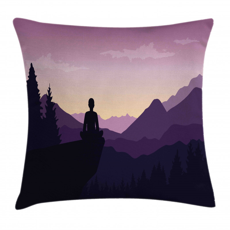 Man Enjoying the View Pillow Cover