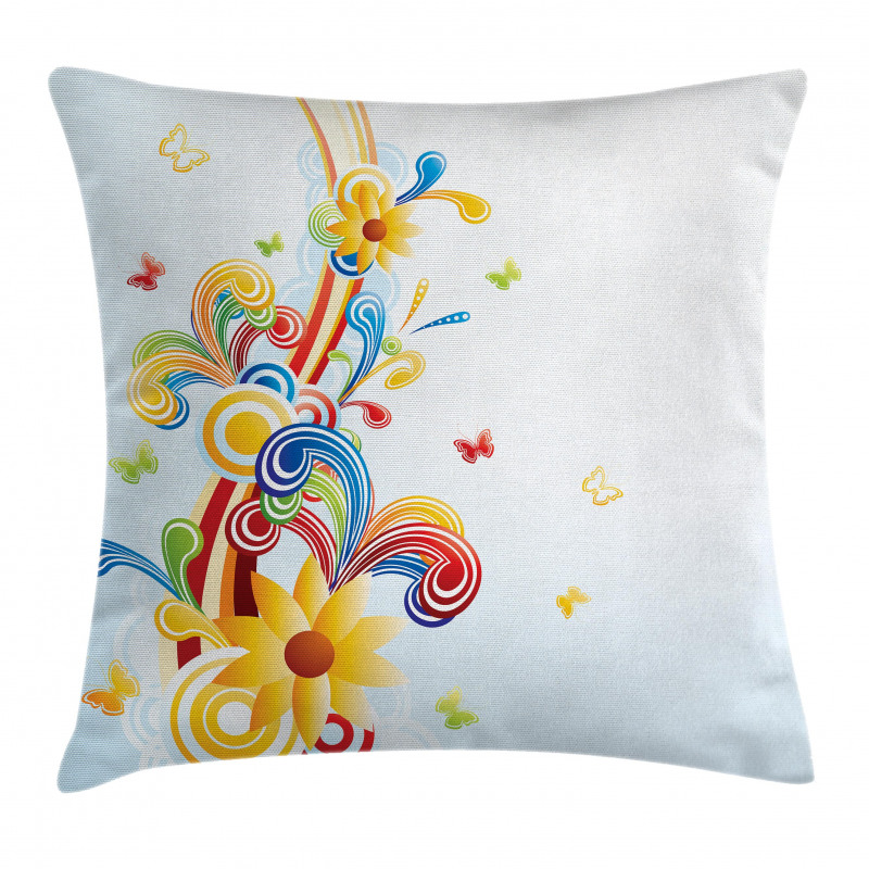 Funky Vertical Wave Pillow Cover