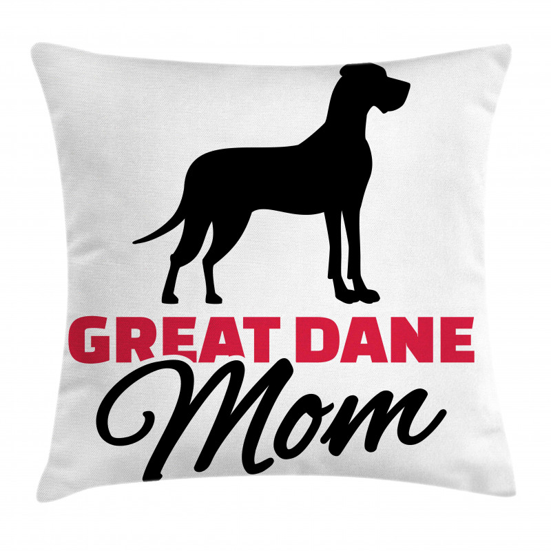 Dog Mom Lettering Pillow Cover