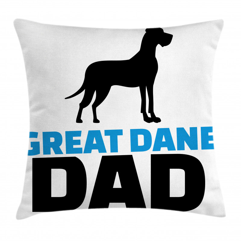 Dane Dad Text Pillow Cover