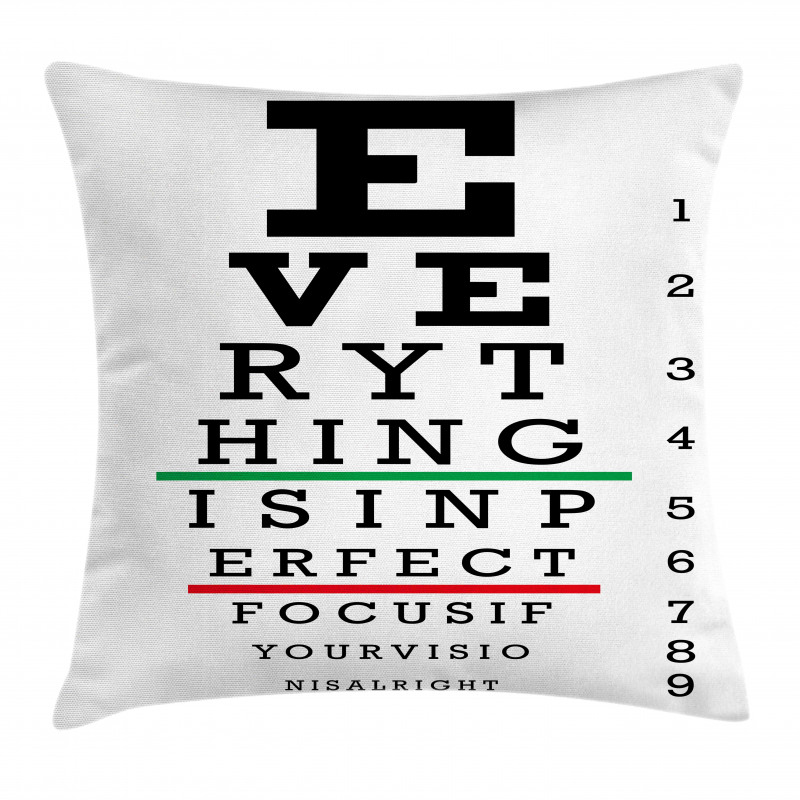 Encouraging Calligraphy Pillow Cover