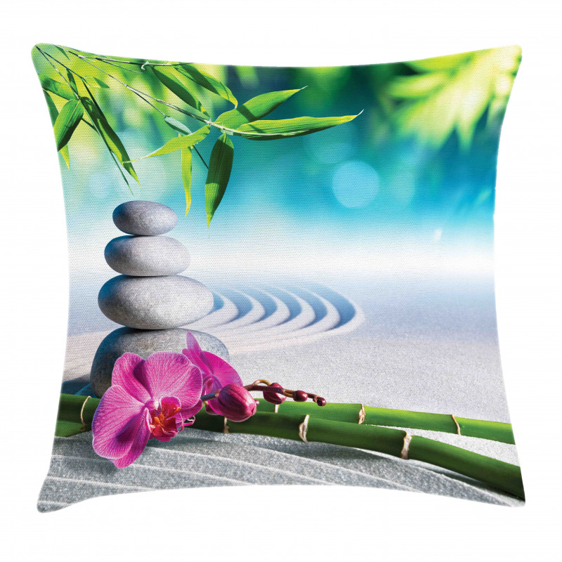 Spa Sand Orchid Flower Pillow Cover