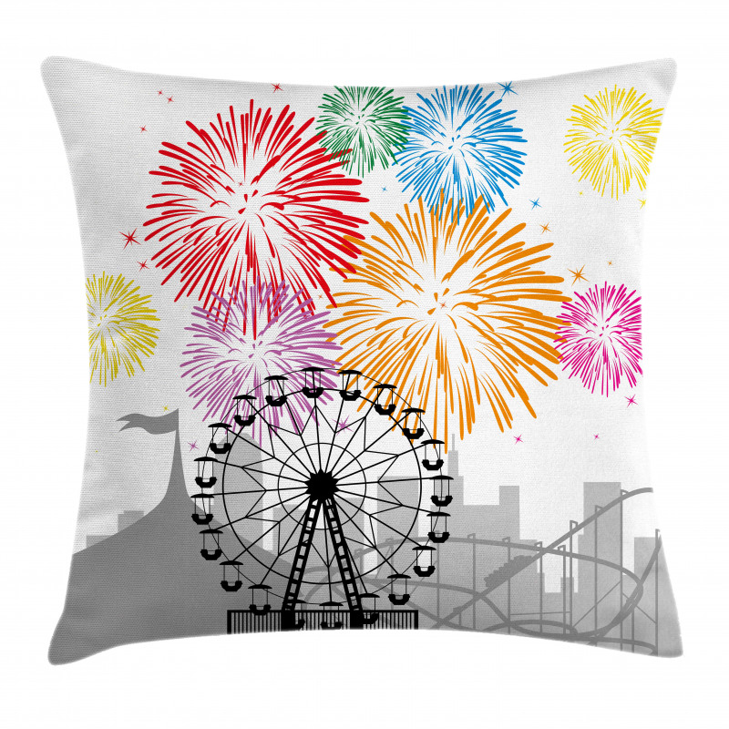 Fireworks Circus Fun Pillow Cover