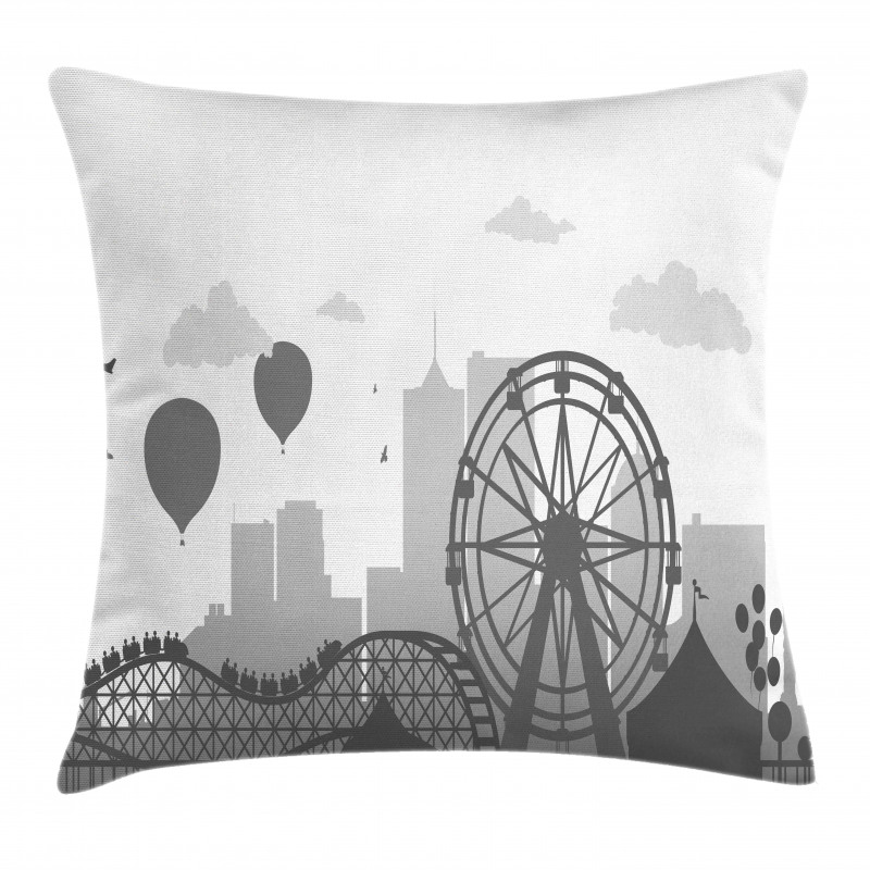 Park Silhouette City Pillow Cover