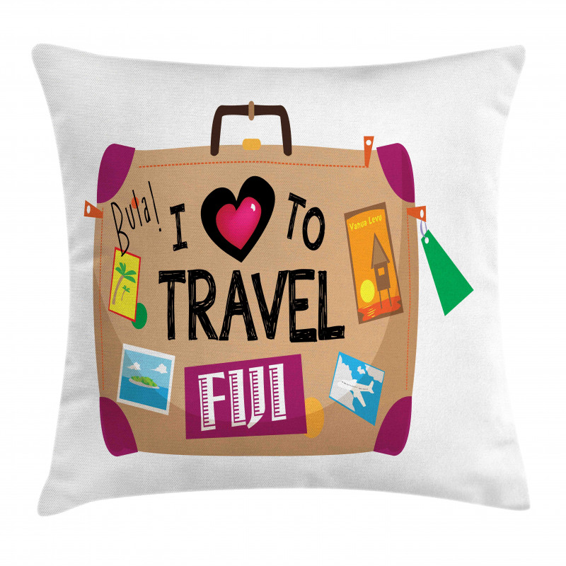 Luggage to Fiji Pillow Cover