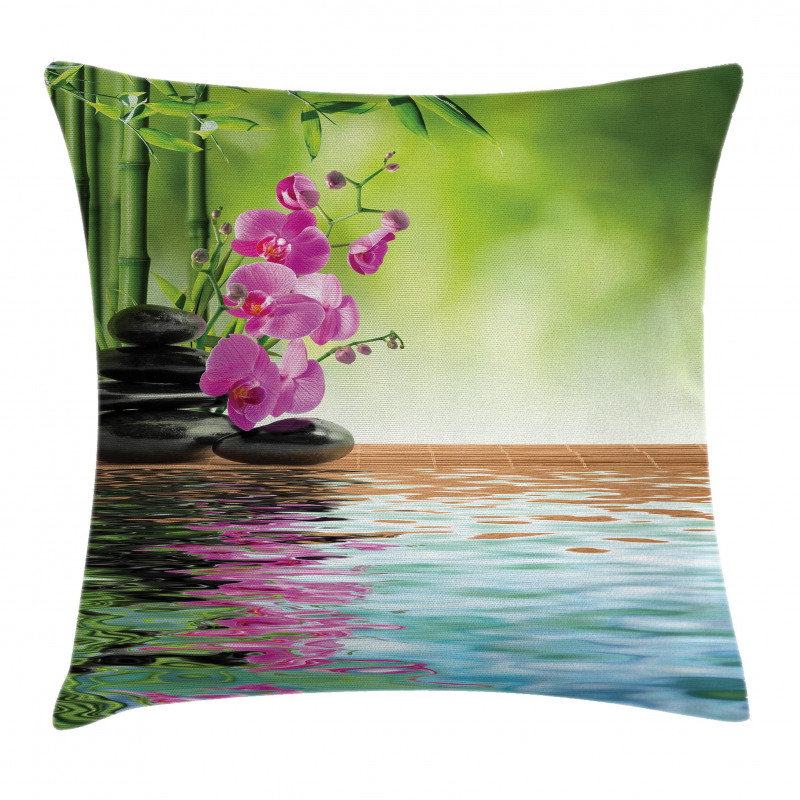 Tropic Orchid Flower Pillow Cover