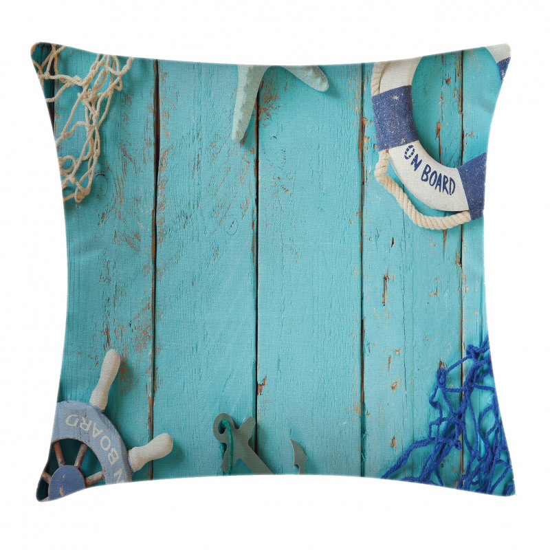 Nautical Ocean Scenery Pillow Cover