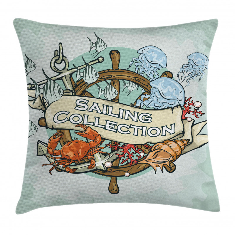 Fishing Sea Food Pillow Cover