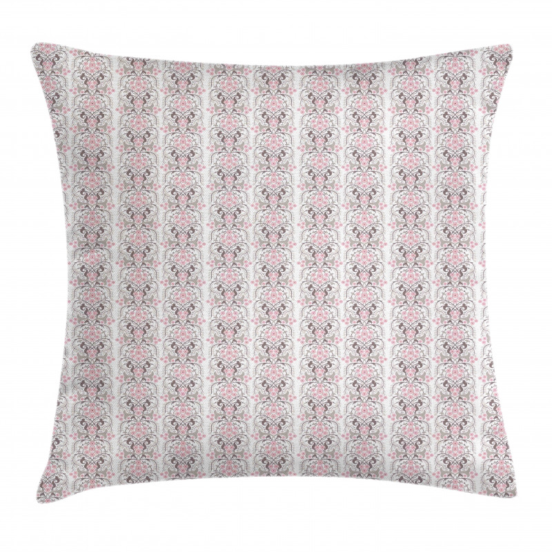 Floral Botany in Pastel Tone Pillow Cover