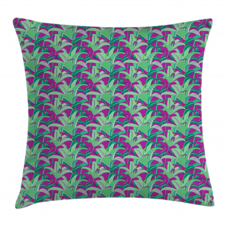 Close up Hawaiian Plants Pillow Cover