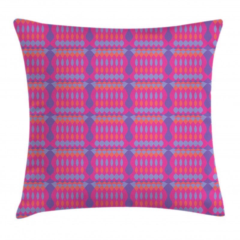 Oval and Diamond Pillow Cover