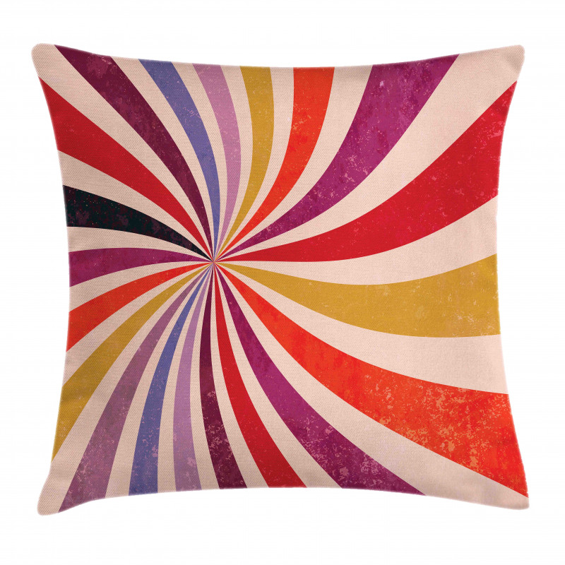 Grunge Sunburst or Swirls Pillow Cover