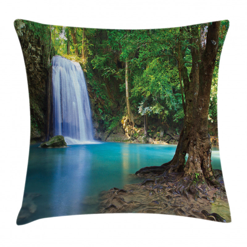 Asia Thailand Jungle Trees Pillow Cover