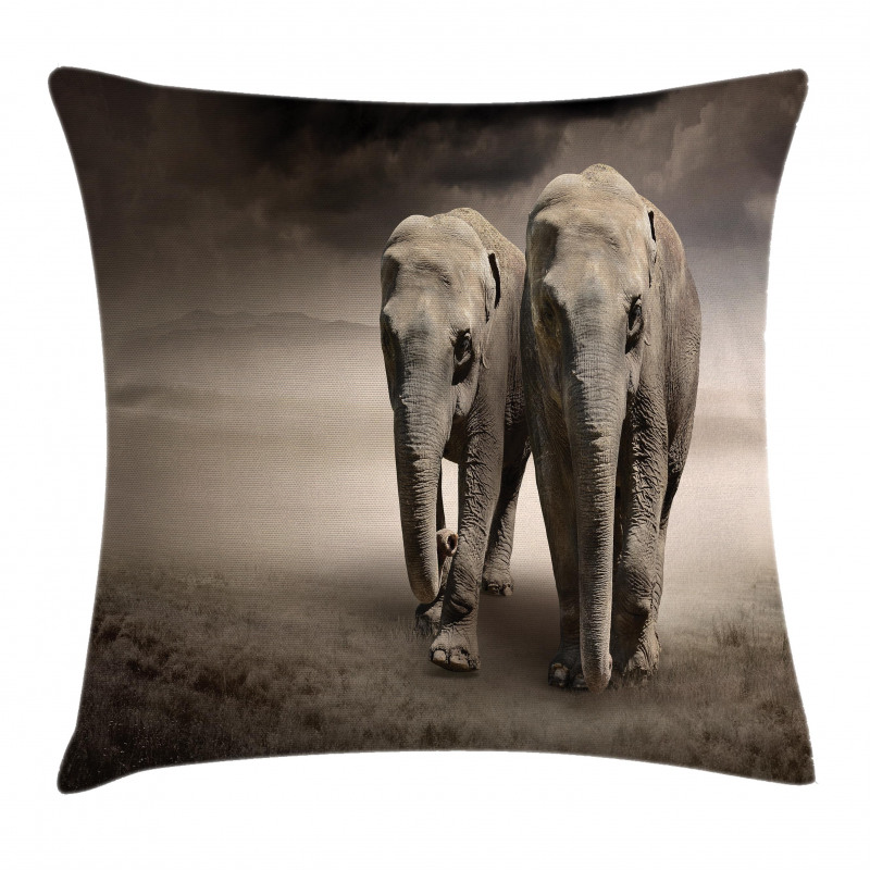 Pair of Animals Dust Pillow Cover