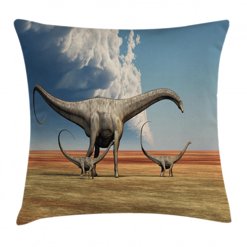 Diplodocus Dinasours Pillow Cover