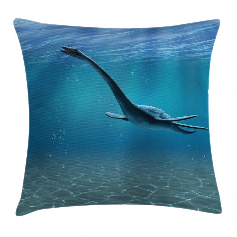 Aquatic Dinosaur Pillow Cover