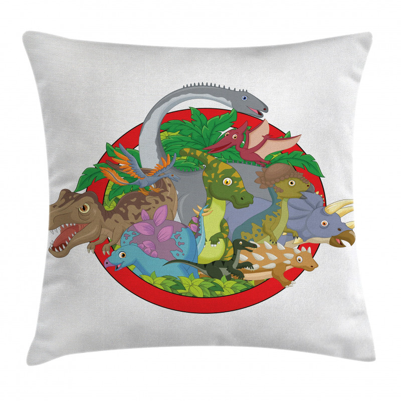 Tropical Plants Leaves Pillow Cover