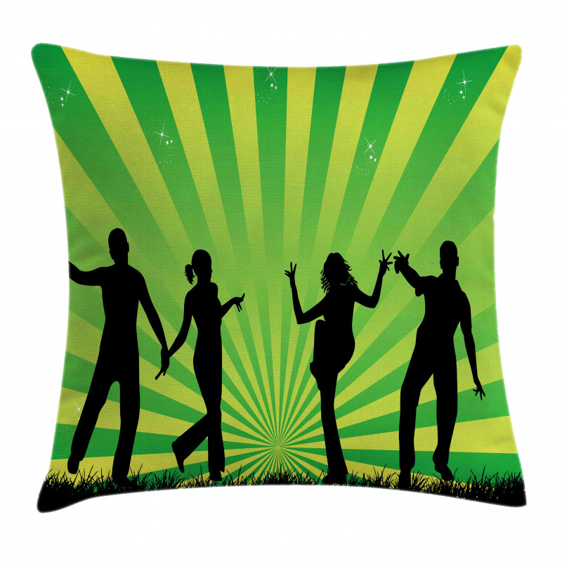 Dancing Youth Shade Art Pillow Cover