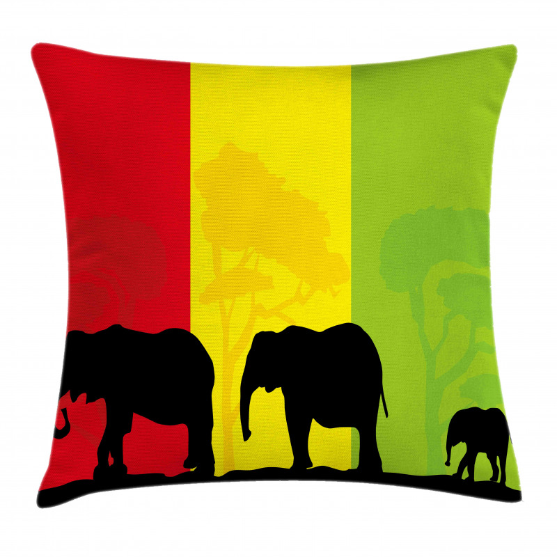 Fauna Elephant Pillow Cover