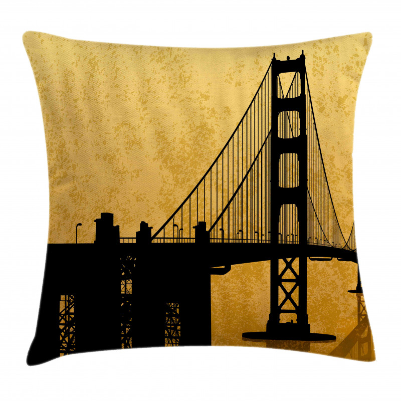 Golden Gate Bridge Art Pillow Cover