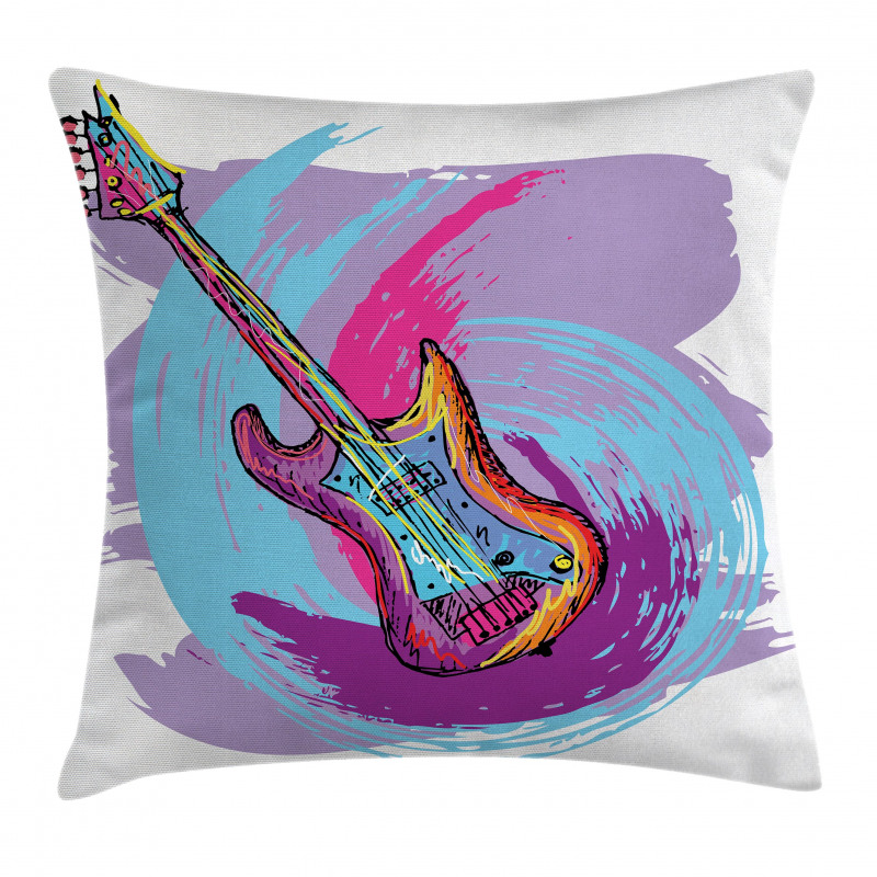 Guitar Instrument Pillow Cover