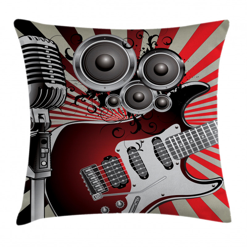 Old Vintage Loudspeaker Pillow Cover