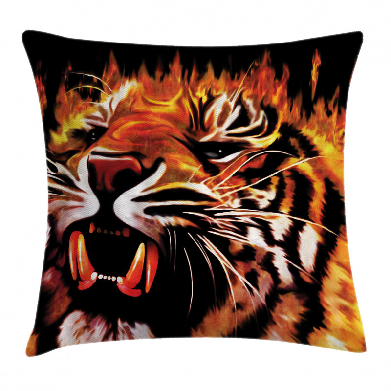 Hunter Forest King Tiger Pillow Cover