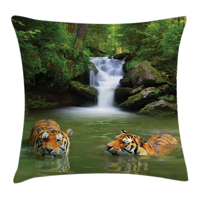 Siberian Tigers Pillow Cover